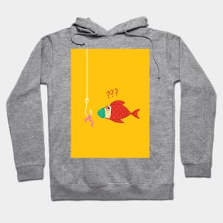 A Funny fish illustration when pandemic Covid-19 Hoodie